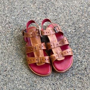 Bed Stu Leather Sandals peacan color 8.5 NEW